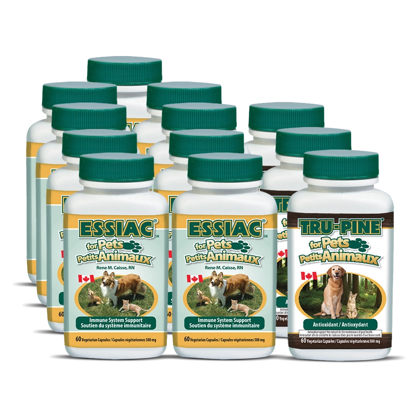 Large Dog package (9 Essiac for Pets + 3 Tru-Pine for Pets)