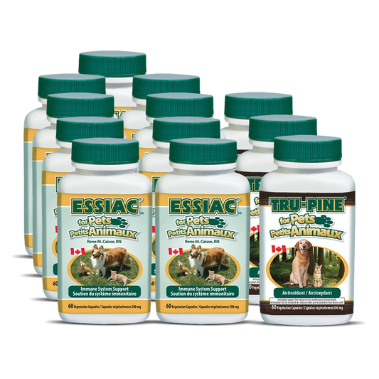 Large Dog package (9 Essiac for Pets + 3 Tru-Pine for Pets)